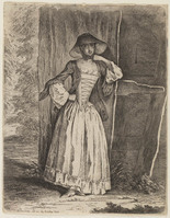 TvB G 4047
<br/>
Een staande dame (Desm. Quantin)
<br/>
<em>Chodowiecki, Daniel Nikolaus (1726 - 1801)</em>